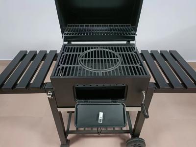 China 40kg Weight Charcoal BBQ Grill  23.7 Inch Portable Camping Grill With Wheels for sale