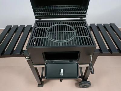 China Movable CSA Charcoal BBQ Grill 30kgs Stainless Steel Wood Grill for sale