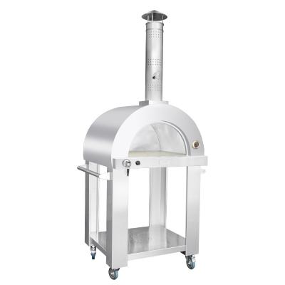 China 20000btu Stainless Steel Wood Fired Pizza Oven Mobile Wood Fired Pizza Oven for sale