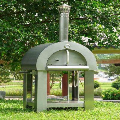 China Durable Burning Stainless Steel Wood Fired Pizza Oven 750mm for sale