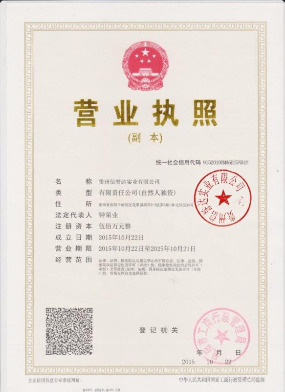 business licenses - Chongqing Songyo Auto Parts Co., Ltd.