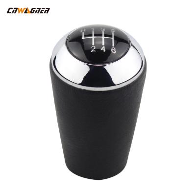 China Car 6 Speed Electroplated Black cover Manual Gear Shift Knob Shifter For For MAZDA 3 BK BL 5 CR CW for sale