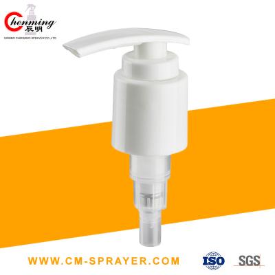 China 28-400 Silver PP Plastic Lotion Dispenser Pump Long Nozzle With Dip Tube Clip Switch for sale
