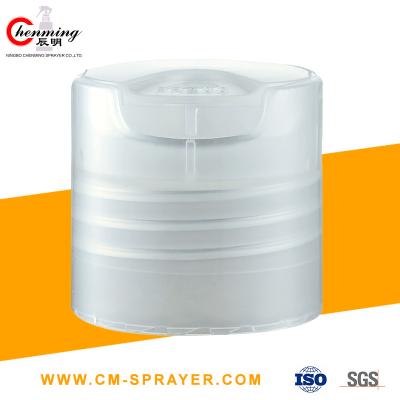 China 33/410 de tampão plástico de alumínio cosmético cosmético dos tampões de garrafa 33mm Lucency derrama não à venda