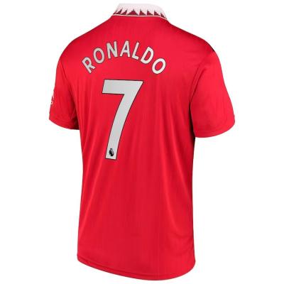 Chine Humidité absorbant le football Kit New Home Shirt de Manutd 2022/23 Cristiano Ronaldo rouge 7 à vendre