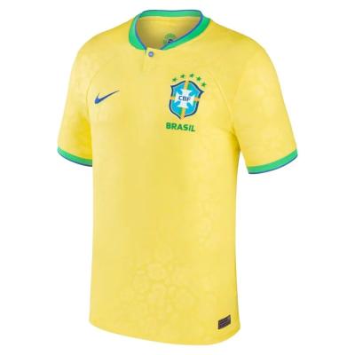 China Quick Drying Polyester Brazil National Team Jersey XS -3XL For 2022 World Cup for sale