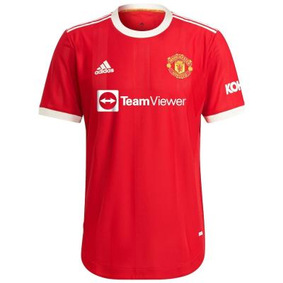China 2021-22 New Red Man Utd Home Shirt Kit 100% Polyester for sale