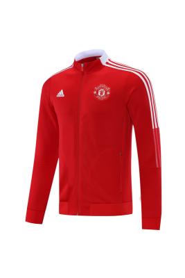 China Mock Neck Red Manutd Football Kit Track Jacket Long Sleeve S M L XL 2XL 3XL for sale