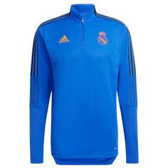China 21/22 Slim Fit Blue Real Madrid Mens Training Top Long Sleeve for sale