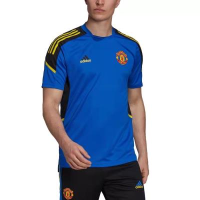 China Aeroready Primeblue Manchester United European Man Utd Training Top Blue Shirt for sale
