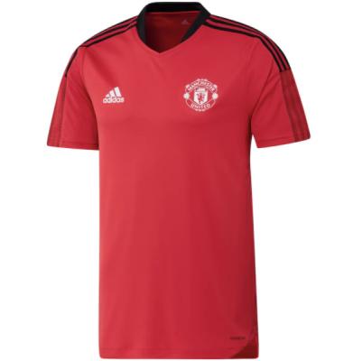 China Football Team Primegreen red Man Utd Red Training Top Jersey 2021/22 for sale