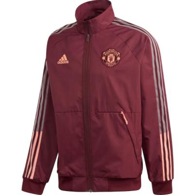 China Red Full Zip England Manchester United Anthem Jacket Raglan Long Sleeve for sale