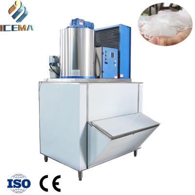 China Commercial Freshwater Flake Ice Machine Small Flake Ice Maker Flake Ice Plant For Hotel Use for sale