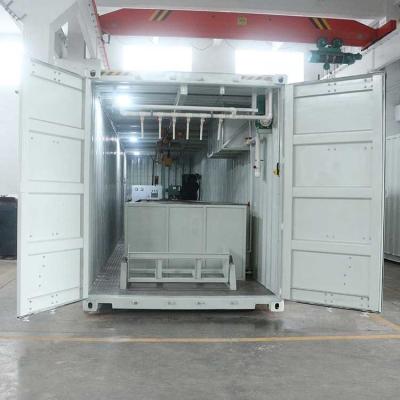 Chine machine à glace industrielle R404a R22 de bloc de machine à glace du conteneur 10t/24h à vendre