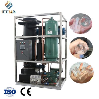 China 3T/24H industrial tube ice machine can be used in bars and coffee shops for sale