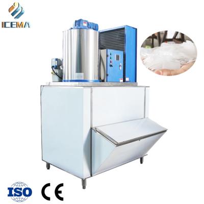 China Commercial electric snow flake ice machine water cooled ice flakes machine industrial 30 tons for shipping fishery restaurant à venda