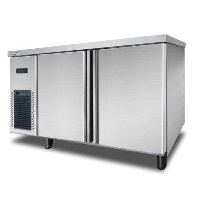 China Refrigerador de banco de trabajo 200L R134A Congelador de banco de trabajo refrigerado por aire en venta