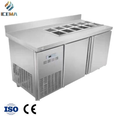 China Refrigerador de banco de trabajo 333L para alimentos frescos R134A R22 en venta