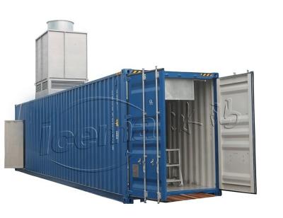 China 2000 KG TECUMSEH Compressor 15 Ton Container Block Ice Machine with Mobile Plant for sale
