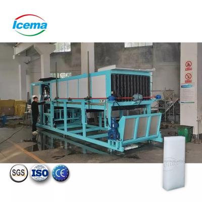 Chine ICEMA 1T-20T/24H Direct Cooling Block Ice Machine for Large Industrial Ice Production à vendre