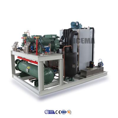 China 6500 KG Voltage 380V/3P/50HZ Ice Flake Machine for Seafood Fishery at March Trade Fair en venta