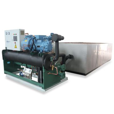 China Customized 10 tons Industrial Ice Block Ice Making Machine with Rated Current of 88.8A en venta