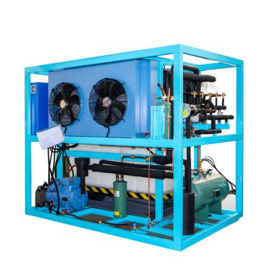 中国 1 Ton Industrial Ice Making Machine with Direct Cooling and Other Ice Storage Capacity 販売のため