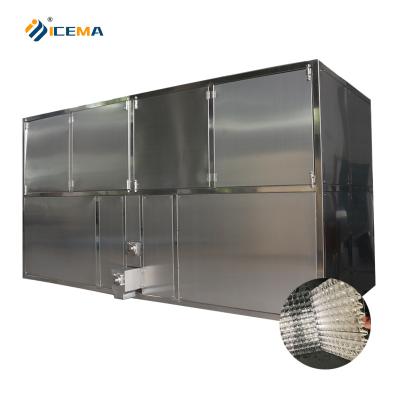 中国 350KG Ice Storage Capacity 5ton Industrial Ice Cube Maker Machine For On Site Maintenance 販売のため