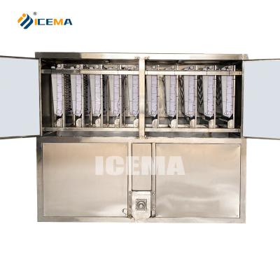 China Industrial Ice Cube Maker With 19X21X6 Ice Grids And 12-17 Minutes Ice Making Speed à venda
