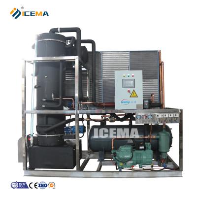 China ICEMA Fully Automatic 8T Ice Tube Maker Machine with Customized Ice Storage Capacity en venta
