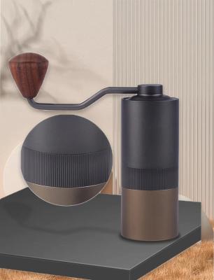 中国 調節可能な型の手動クランクのコーヒー豆挽器の世帯の小型平らなぎざぎざ 販売のため
