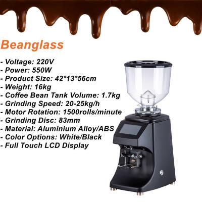 China Intelligent Commercial Coffee Bean Grinder Espresso Coffee Grinder for sale