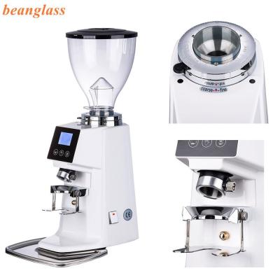 China Automatic Espresso Coffee Grinder 64mm Flat Burr Coffee Bean Grinder for sale
