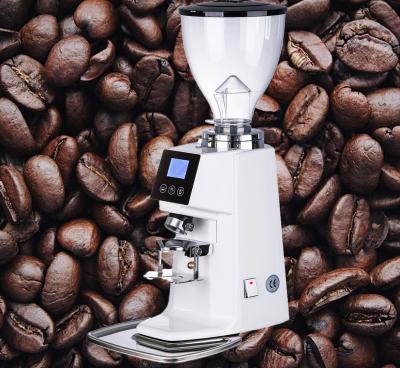 China Aluminium Alloy / ABS Espresso Grinding Machine Electric Flat Burr Coffee Grinder for sale
