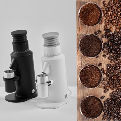 China Zinc Alloy And Aluminium Alloy Espresso Burr Coffee Grinder Home Use 1400rpm for sale