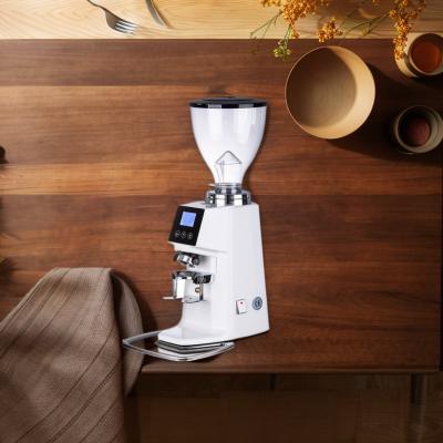 China Flat Burrs Commercial Coffee Grinder With 1.2kg Coffee Bean Tank à venda