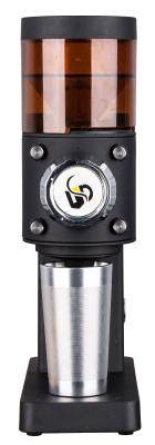China Travel Black White Portable Coffee Grinder Made Of Aluminum Alloy And ABS for sale