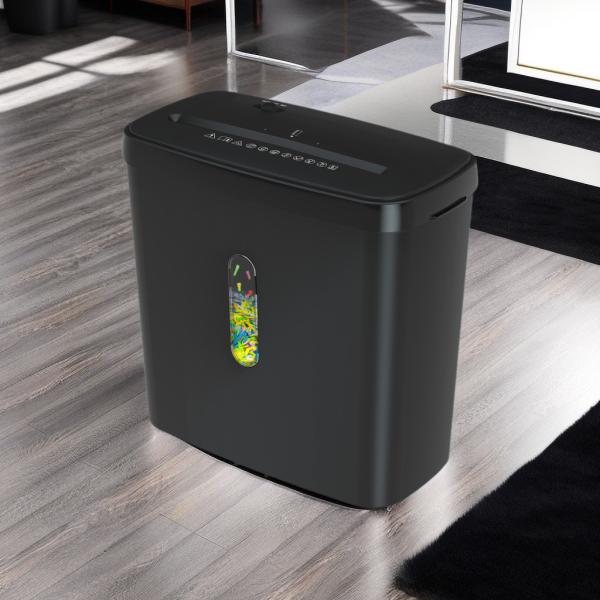 Quality Low Noise 6 Sheets Cross Cut Paper Shredder With 11L Bin Capacity for sale
