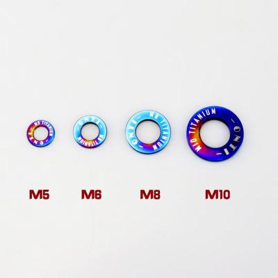 China All size Anodizing color Titanium alloy washer M2-M22 for sale