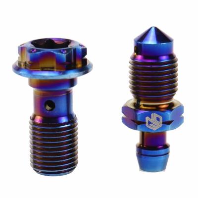 China Customized Titanium Gr5 banjo Screw for Motorcycle for sale