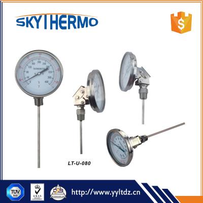 China stainless steel Industrial universal bimetal Thermometer for sale