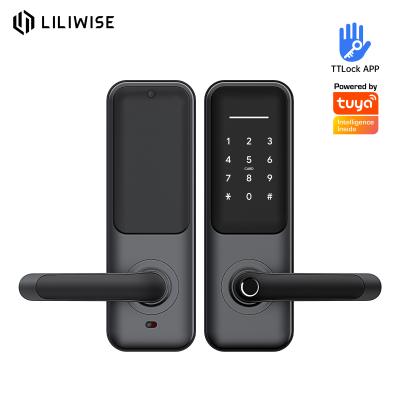 China High Security Fingerprint Ttlock Smart Lock Tuya WIFI BLE Digital Smart Door Lock for sale
