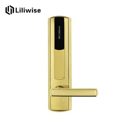 China Golden Hotel Room Door Locks With LED Indicating Light 285mm * 70mm for sale