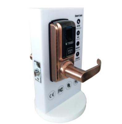 China Small Smart Fingerprint Door Lock Mechanical Key Super Convenient For Wood Door for sale