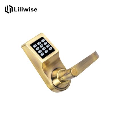 China High Security Push Button Door Lock, Silver / Golden Electronic Key Entry System for sale