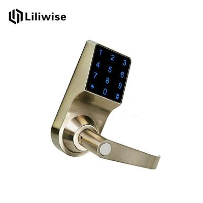 China Digital Electronic Keypad Door Lock Code Card Remote Control Elgant Acrylic Touch Screen for sale