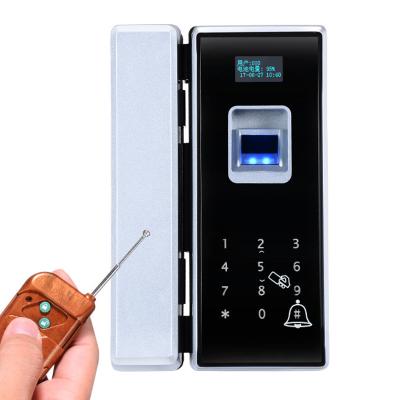 China Digital Touch Screen Glass Door Lock Smart Card Fingerprint Unlock For Commercial Department for sale