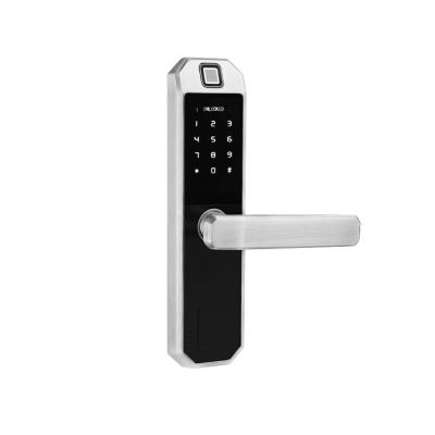 China Cerraduras de puerta electrónicas de la oficina, cerradura de puerta del reconocimiento de la huella dactilar de la guía FPC de la voz de Digitaces en venta