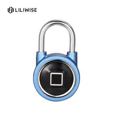 China Safety Alarm Waterproof Bluetooth APP Fingerprint Door Lock / High Security Padlock for sale