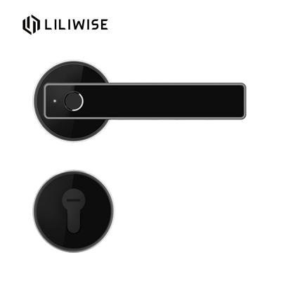 China Cerradura de puerta de la huella dactilar de la residencia/cerradura de puerta electrónica elegante separada de WiFi Bluetooth APP del cilindro en venta
